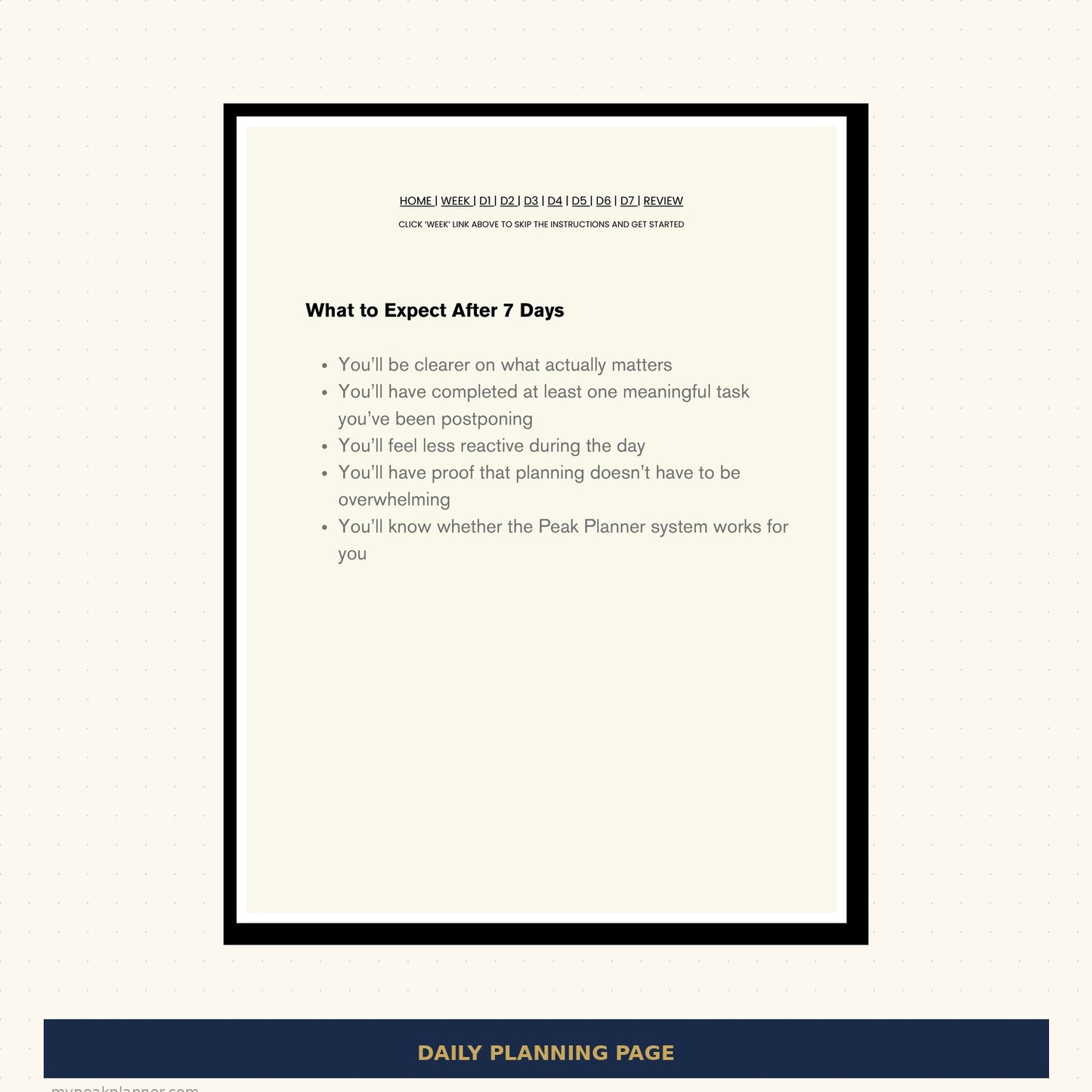 Peak Week Reset reMarkable Edition Digital Download